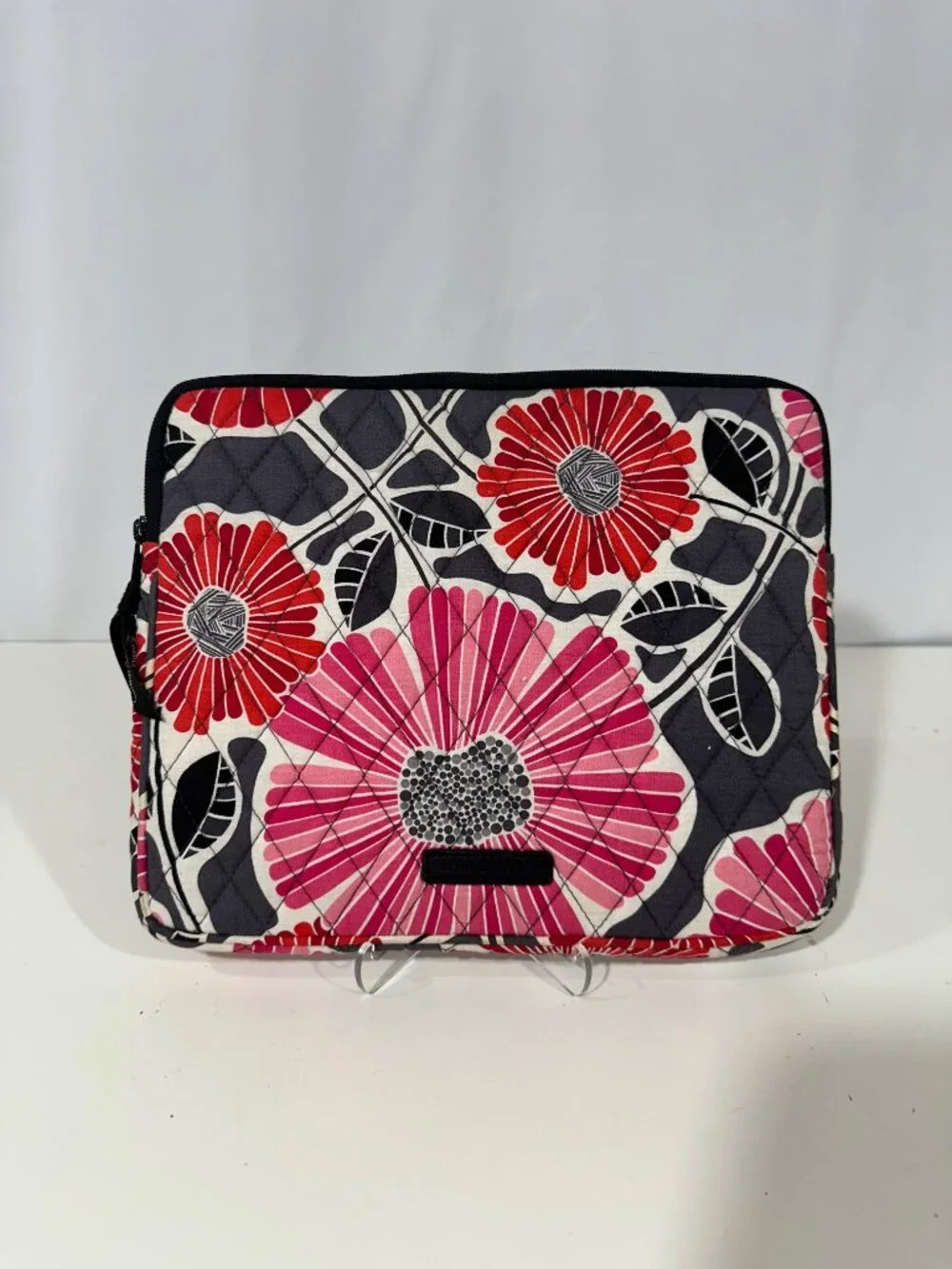 Vera Bradley Cherry Blossom Tablet Sleeve Quilted Case Pink Red Floral 10x8.5